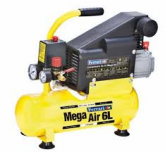 compressor de ar mega air c-6L - 1 cv